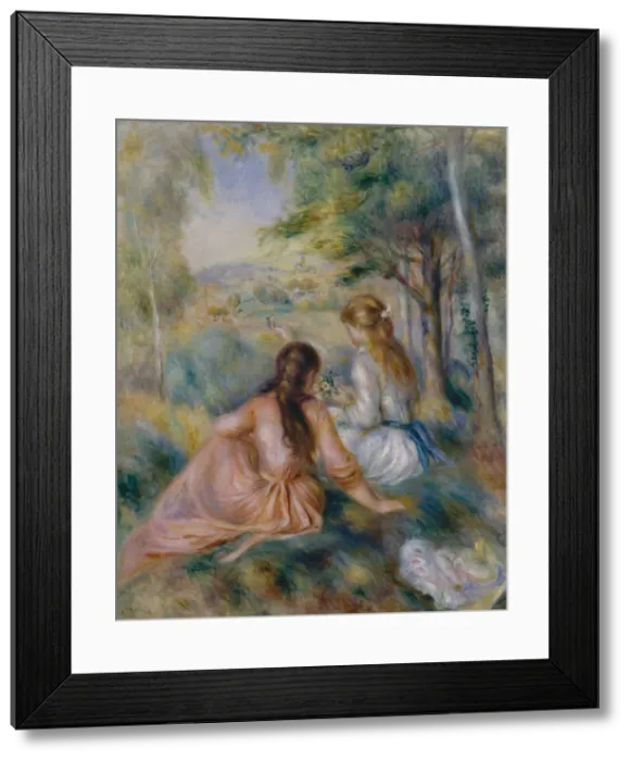 Framed Print : In the Meadow, 1888-92. Creator: Pierre-Auguste Renoir Framed Print : In the Meadow, 1888-92. Creator: Pierre-Auguste Renoir