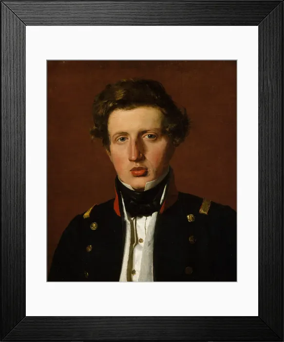 Framed Print : Valdemar Hjartvar Kobke (1813-1893), the Artists Brother, ca. 1838. Creator