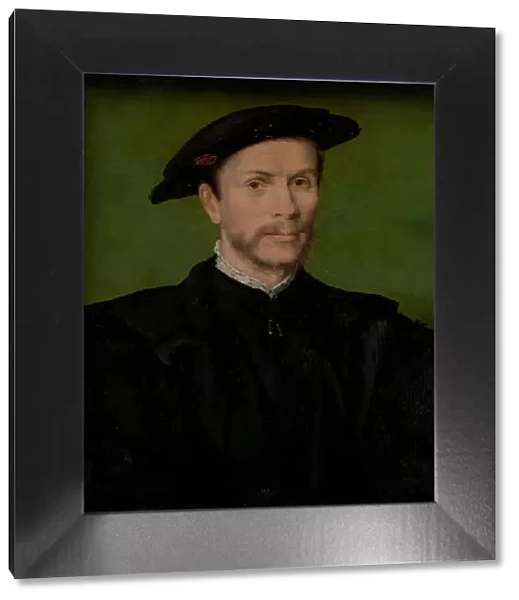 Portrait of a Bearded Man in Black. Creator: Corneille de Lyon