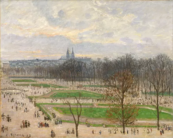 The Garden of the Tuileries on a Winter Afternoon, 1899. Creator: Camille Pissarro