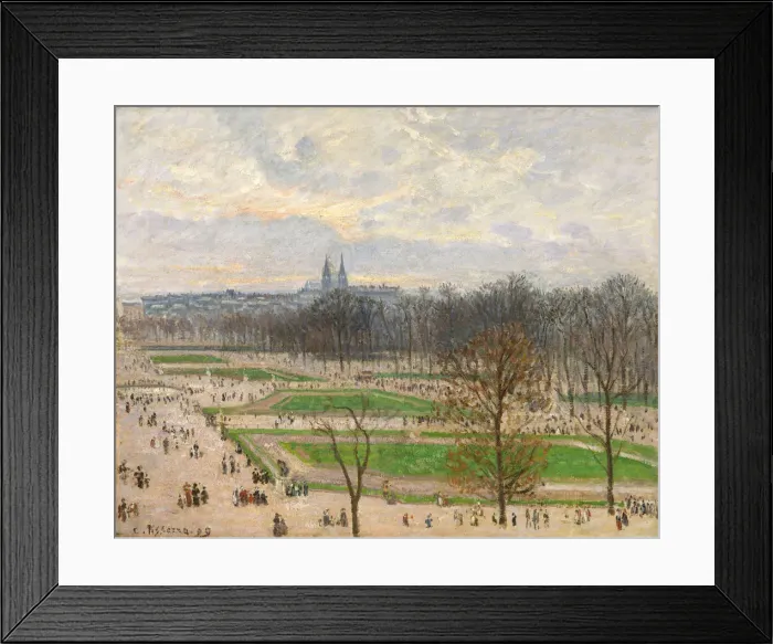Framed Print : The Garden of the Tuileries on a Winter Afternoon, 1899. Creator: Camille Pissarro Framed Print : The Garden of the Tuileries on a Winter Afternoon, 1899. Creator: Camille Pissarro