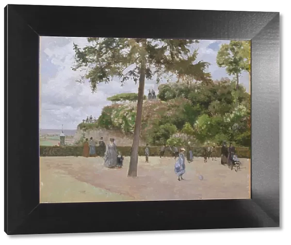 The Public Garden at Pontoise, 1874. Creator: Camille Pissarro