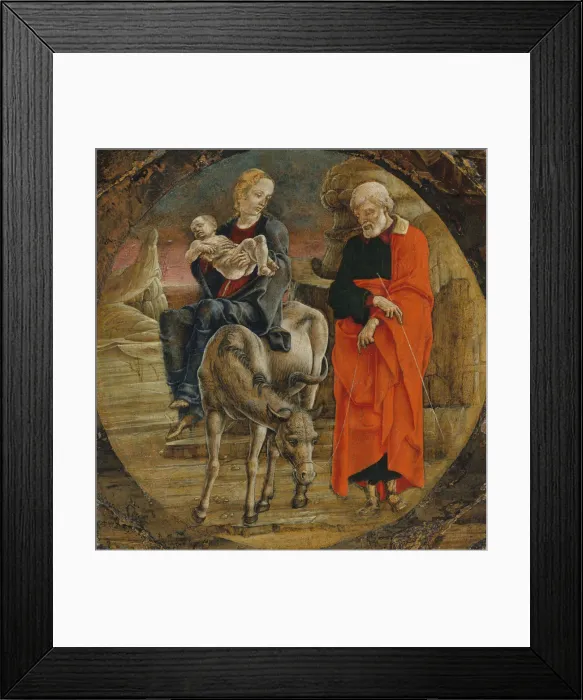 Framed Print : The Flight into Egypt, 1470s. Creator: Cosme Tura Framed Print : The Flight into Egypt, 1470s. Creator: Cosme Tura