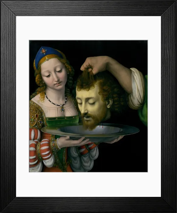 Framed Print : Salome with the Head of Saint John the Baptist, ca. 1507-9. Creator: Andrea Solario Framed Print : Salome with the Head of Saint John the Baptist, ca. 1507-9. Creator: Andrea Solario