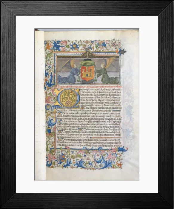 Framed Print : Spanish Translation of Saint Augustines City of God, 1446-82. Creator: Cano de Aranda Framed Print : Spanish Translation of Saint Augustines City of God, 1446-82. Creator: Cano de Aranda