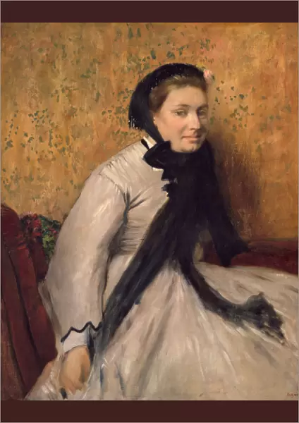 Portrait of a Woman in Gray, ca. 1865. Creator: Edgar Degas