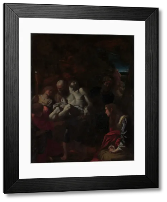 Framed Print : The Burial of Christ, 1595. Creator: Annibale Carracci Framed Print : The Burial of Christ, 1595. Creator: Annibale Carracci