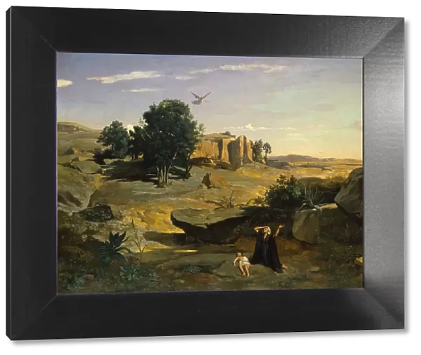 Hagar in the Wilderness, 1835. Creator: Jean-Baptiste-Camille Corot