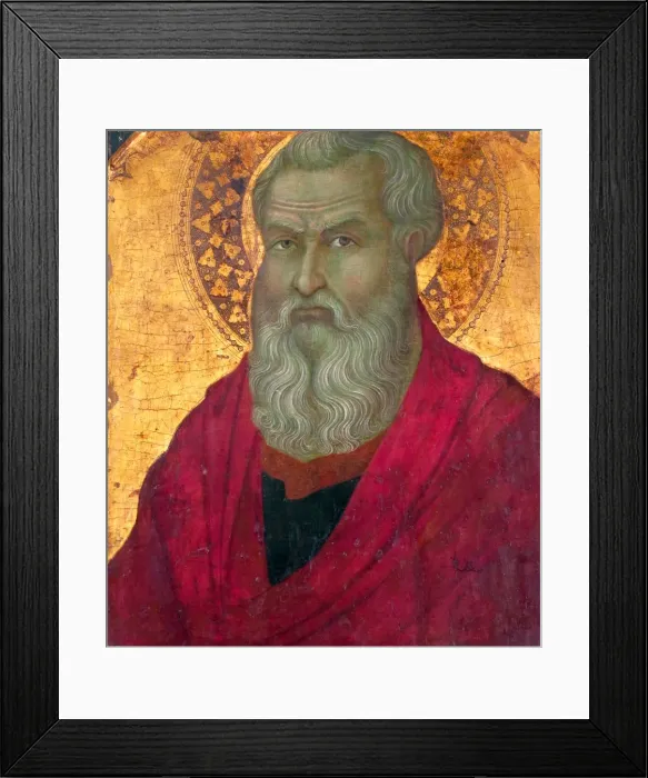 Framed Print : Saint Matthew, ca. 1330-1335. Creator: Ugolino da Siena Framed Print : Saint Matthew, ca. 1330-1335. Creator: Ugolino da Siena