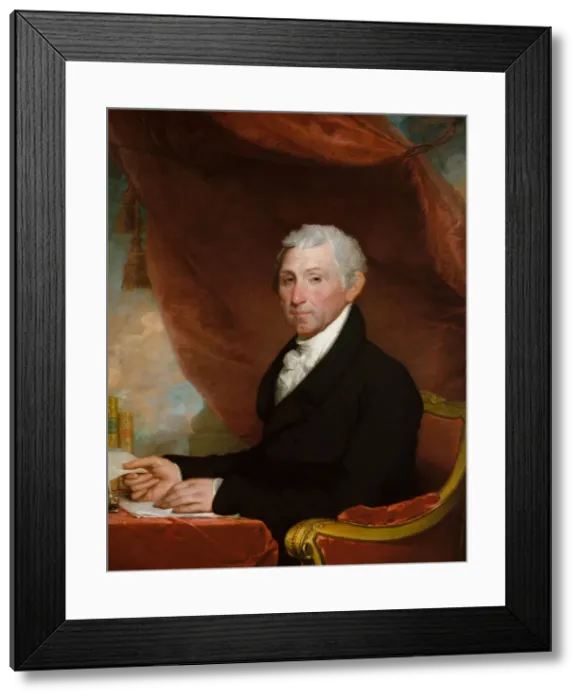 Framed Print : James Monroe, ca. 1820-22. Creator: Gilbert Stuart Framed Print : James Monroe, ca. 1820-22. Creator: Gilbert Stuart