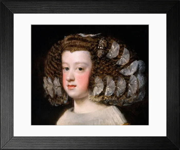 Framed Print : Maria Teresa (1638-1683), Infanta of Spain, 1651-54. Creator: Diego Velasquez Framed Print : Maria Teresa (1638-1683), Infanta of Spain, 1651-54. Creator: Diego Velasquez
