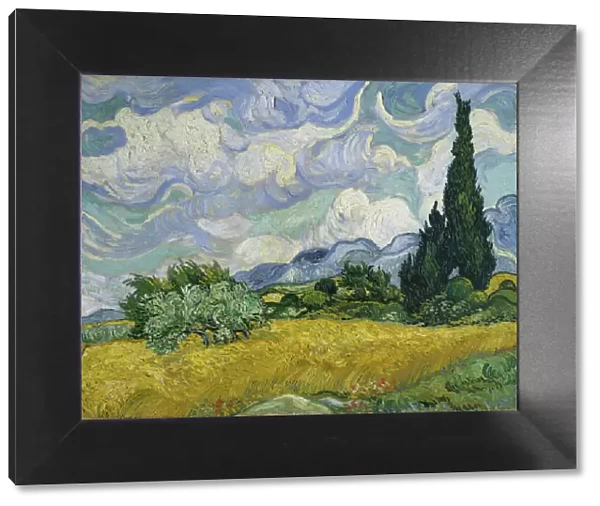Wheat Field with Cypresses, 1889. Creator: Vincent van Gogh