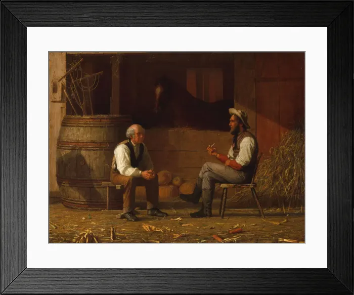 Framed Print : Talking It Over, 1872. Creator: Enoch Wood Perry Framed Print : Talking It Over, 1872. Creator: Enoch Wood Perry