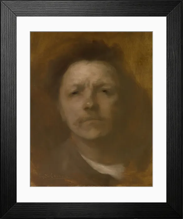 Framed Print : Self-Portrait, ca. 1893. Creator: Eugene Carriere Framed Print : Self-Portrait, ca. 1893. Creator: Eugene Carriere