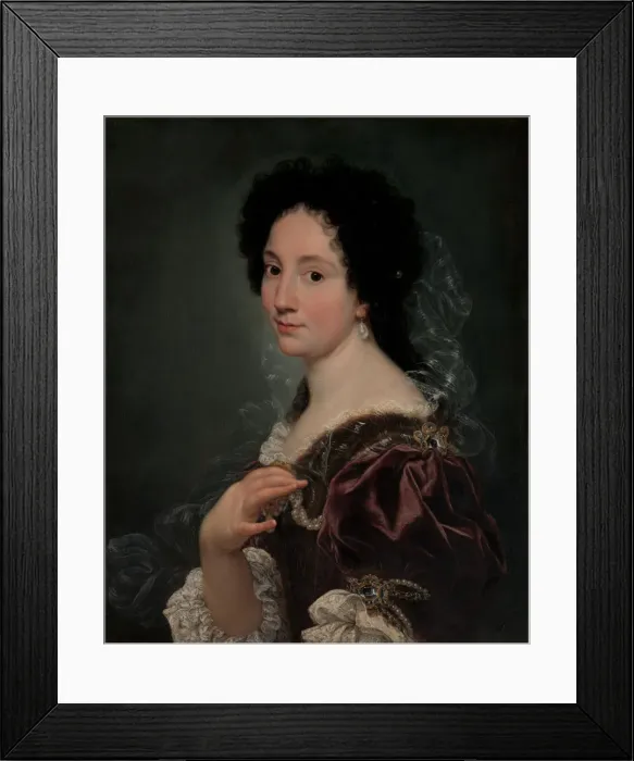 Framed Print : Portrait of a Woman, ca. 1670s. Creator: Giovanni Battista Gaulli Baciccio Framed Print : Portrait of a Woman, ca. 1670s. Creator: Giovanni Battista Gaulli Baciccio