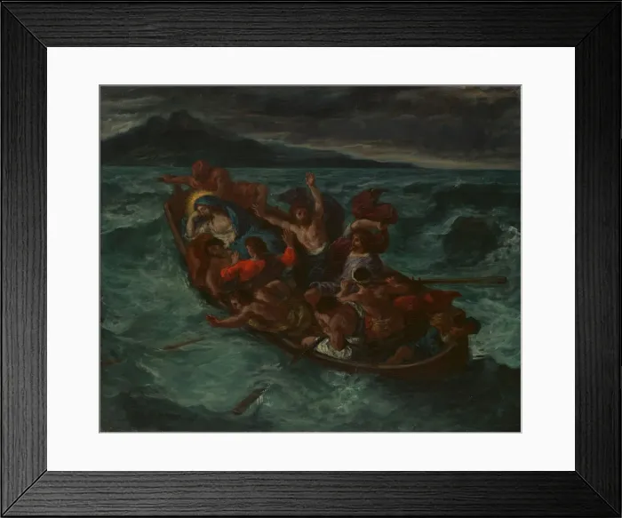 Framed Print : Christ Asleep during the Tempest, ca. 1853. Creator: Eugene Delacroix Framed Print : Christ Asleep during the Tempest, ca. 1853. Creator: Eugene Delacroix