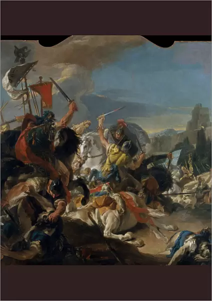 The Battle of Vercellae, 1725-29. Creator: Giovanni Battista Tiepolo