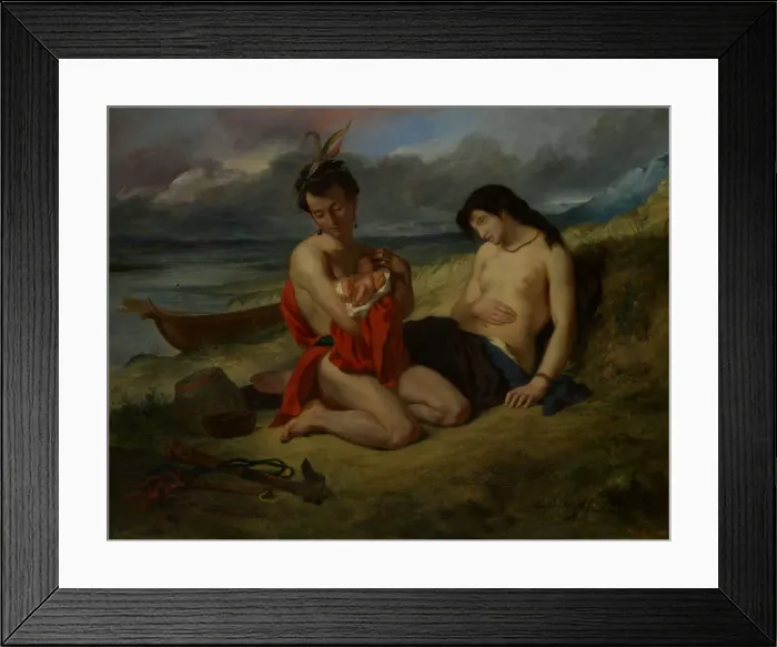 Framed Print : The Natchez, 1823-24 and 1835. Creator: Eugene Delacroix Framed Print : The Natchez, 1823-24 and 1835. Creator: Eugene Delacroix