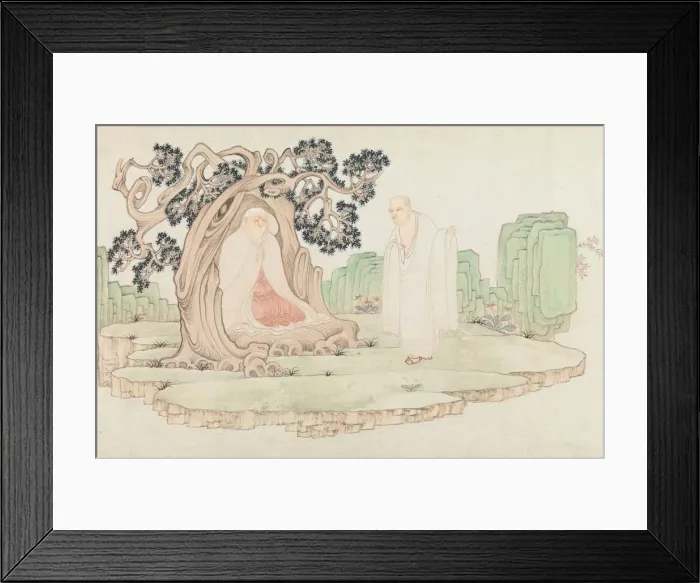 Framed Print : The Sixteen Luohans, dated 1591. Creator: Wu Bib Framed Print : The Sixteen Luohans, dated 1591. Creator: Wu Bib