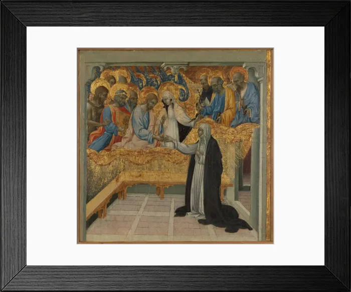 Framed Print : The Mystic Marriage of Saint Catherine of Siena. Creator: Giovanni di Paolo