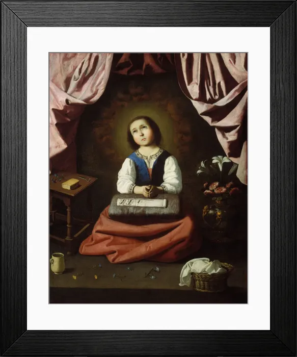 Framed Print : The Young Virgin, ca. 1632-33 Framed Print : The Young Virgin, ca. 1632-33