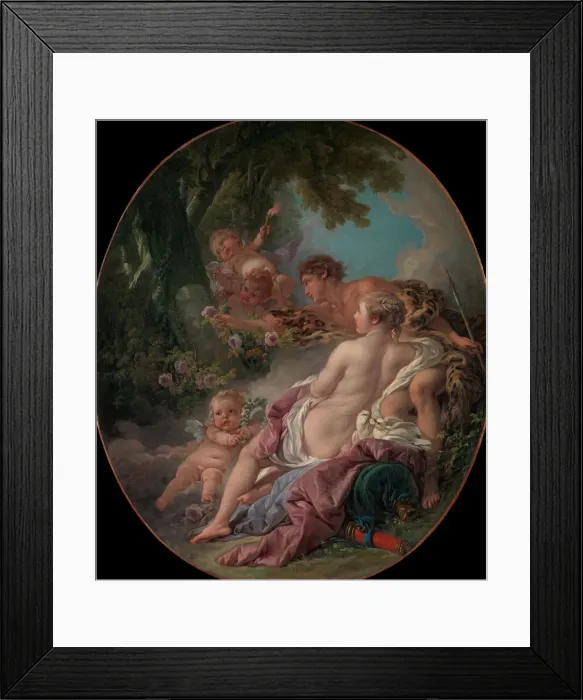 Framed Print : Angelica and Medoro, 1763. Creator: Francois Boucher Framed Print : Angelica and Medoro, 1763. Creator: Francois Boucher