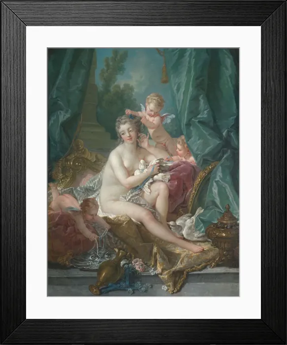 Framed Print : The Toilette of Venus, 1751. Creator: Francois Boucher Framed Print : The Toilette of Venus, 1751. Creator: Francois Boucher