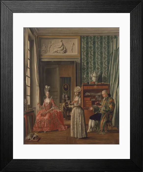 Framed Print : Domestic Scene. Creator: Unknown Framed Print : Domestic Scene. Creator: Unknown