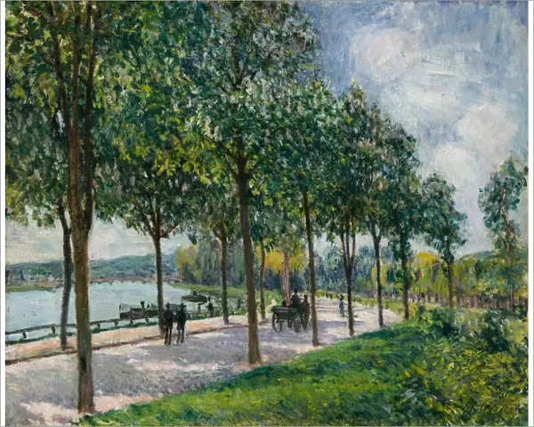 Allee of Chestnut Trees, 1878. Creator: Alfred Sisley