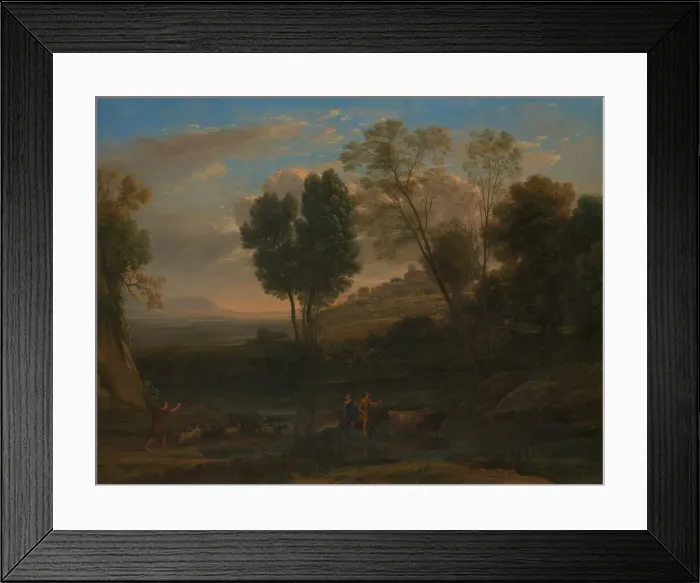 Framed Print : Sunrise, possibly 1646-47. Creator: Claude Lorrain Framed Print : Sunrise, possibly 1646-47. Creator: Claude Lorrain