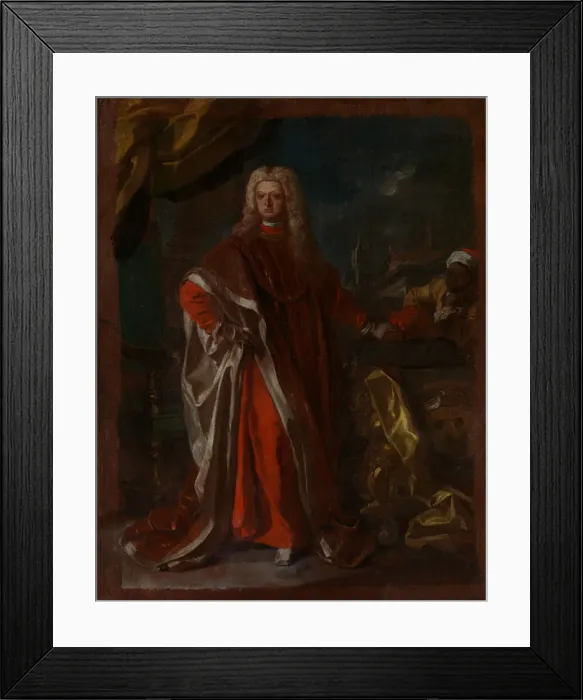 Framed Print : Diego Pignatelli d Aragona (1687-1750) and an Enslaved African Servant, probably 1731 or 1732 Framed Print : Diego Pignatelli d Aragona (1687-1750) and an Enslaved African Servant, probably 1731 or 1732