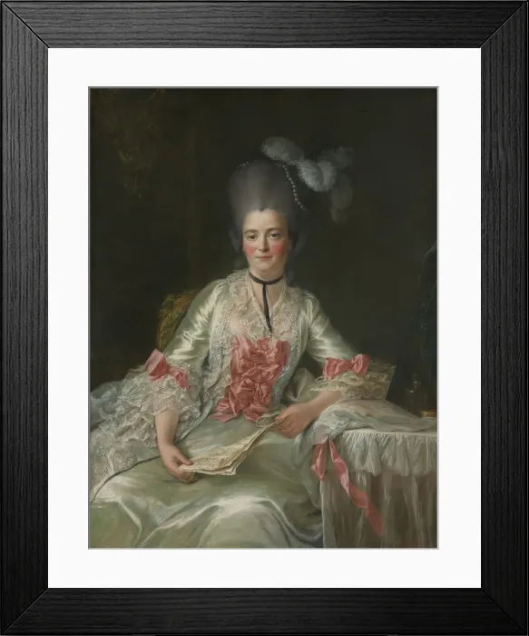 Framed Print : Marie Rinteau, called Mademoiselle de Verrieres, 1761. Creator: Francois Hubert Drouais Framed Print : Marie Rinteau, called Mademoiselle de Verrieres, 1761. Creator: Francois Hubert Drouais