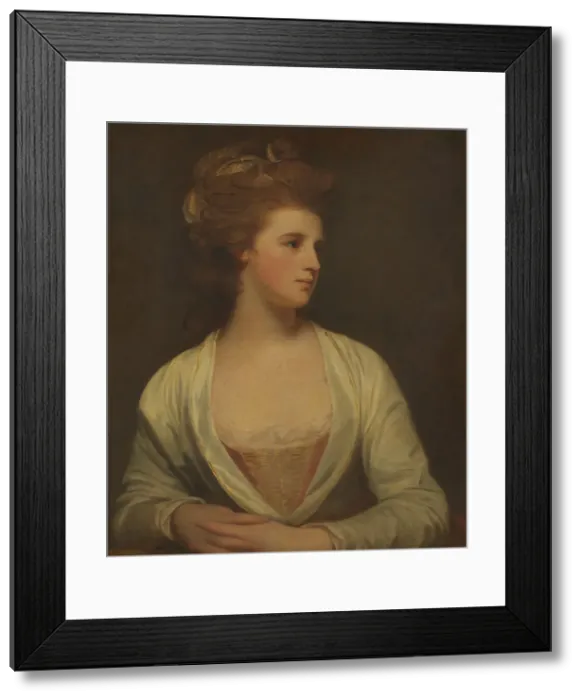 Framed Print : Portrait of a Woman, Said to Be Emily Bertie Pott (died 1782), 1781. Creator: George Romney Framed Print : Portrait of a Woman, Said to Be Emily Bertie Pott (died 1782), 1781. Creator: George Romney
