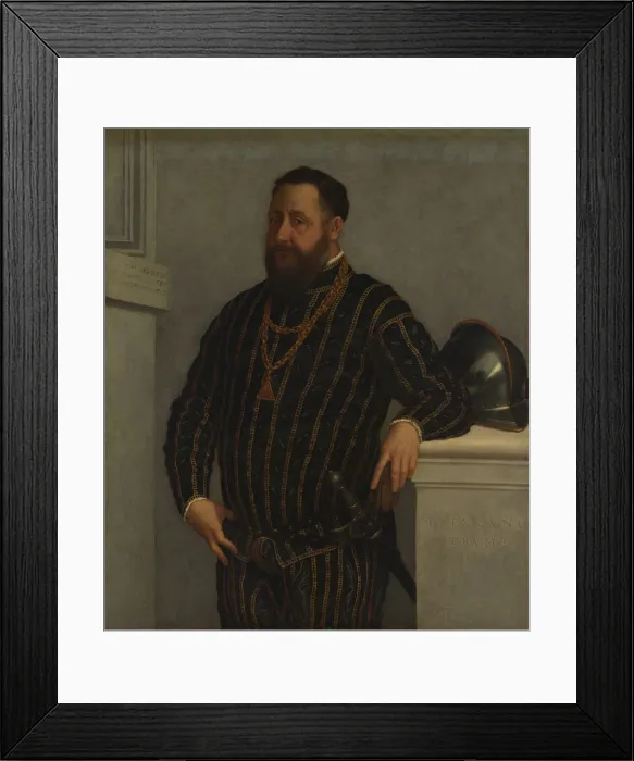 Framed Print : Portrait of a Man. Creator: Giovanni Battista Moroni Framed Print : Portrait of a Man. Creator: Giovanni Battista Moroni