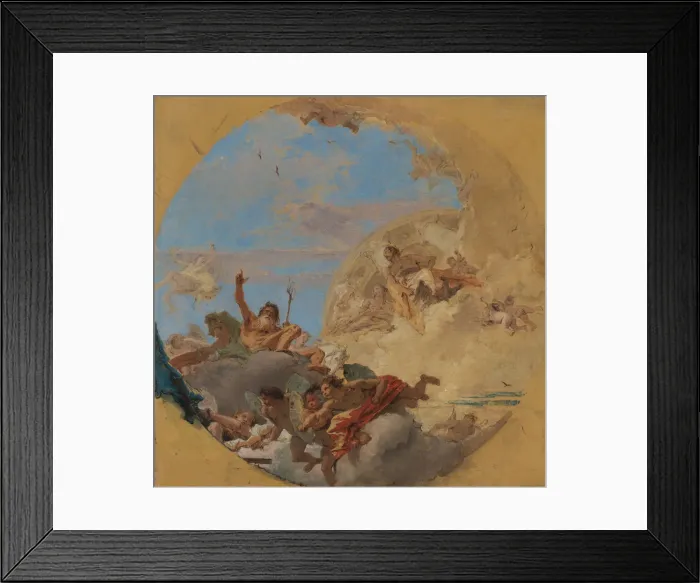 Framed Print : Neptune and the Winds. Creator: Giovanni Battista Tiepolo Framed Print : Neptune and the Winds. Creator: Giovanni Battista Tiepolo