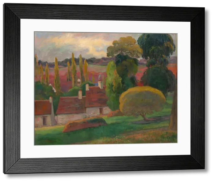 Framed Print : A Farm in Brittany, ca. 1894. Creator: Paul Gauguin Framed Print : A Farm in Brittany, ca. 1894. Creator: Paul Gauguin