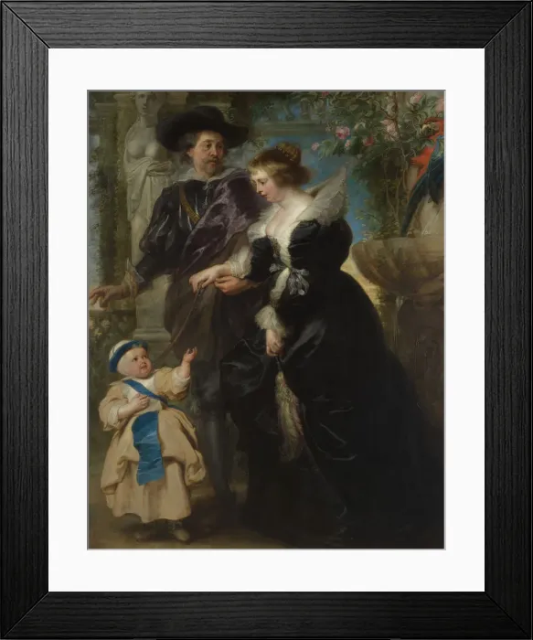 Framed Print : Rubens, His Wife Helena Fourment (1614-1673), and Their Son Frans (1633-1678), ca Framed Print : Rubens, His Wife Helena Fourment (1614-1673), and Their Son Frans (1633-1678), ca