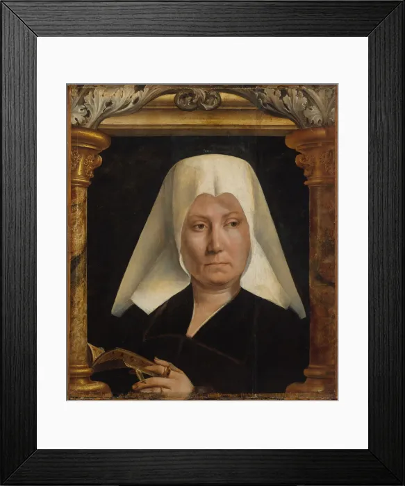 Framed Print : Portrait of a Woman, ca. 1520. Creator: Quentin Metsys I Framed Print : Portrait of a Woman, ca. 1520. Creator: Quentin Metsys I