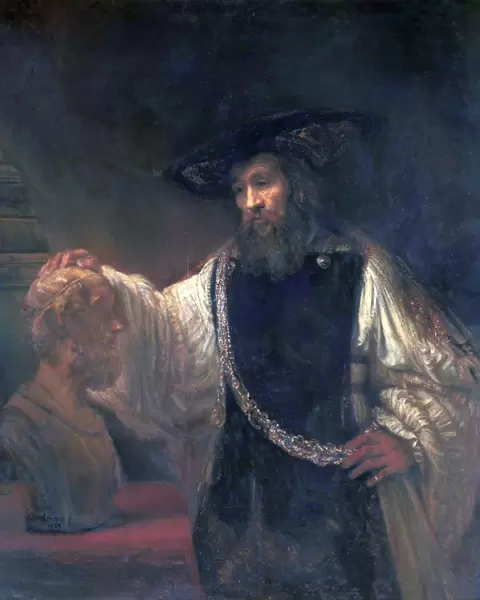 Aristotle with a Bust of Homer, 1653. Creator: Rembrandt Harmensz van Rijn