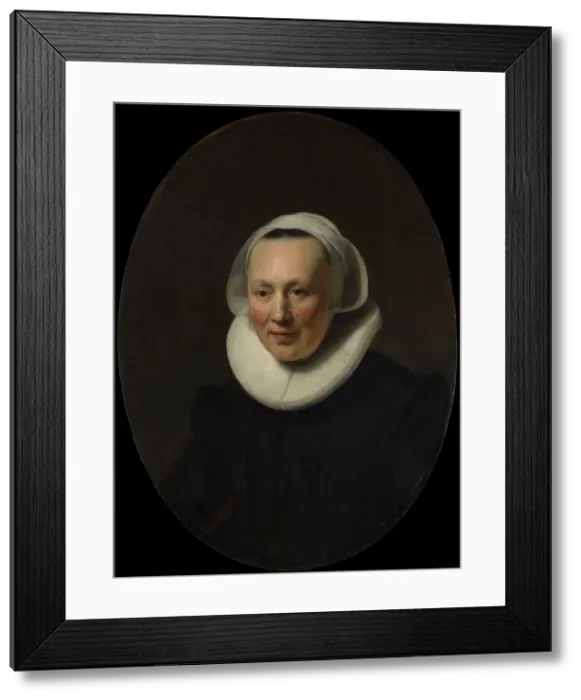 Framed Print : Portrait of a Woman, 1633. Creator: Rembrandt Harmensz van Rijn Framed Print : Portrait of a Woman, 1633. Creator: Rembrandt Harmensz van Rijn
