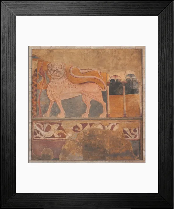 Framed Print : Lion, after 1200. Creator: Unknown Framed Print : Lion, after 1200. Creator: Unknown