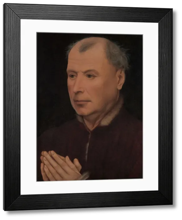 Framed Print : Man in Prayer, ca. 1430-35. Creator: Workshop of Robert Campin Framed Print : Man in Prayer, ca. 1430-35. Creator: Workshop of Robert Campin