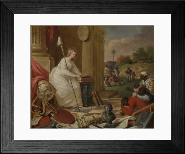 Framed Print : Study For Liberty Displaying the Arts and Sciences, or The Genius of America... ca