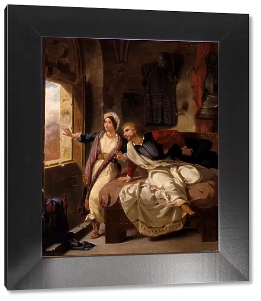 Rebecca and the Wounded Ivanhoe, 1823. Creator: Eugene Delacroix