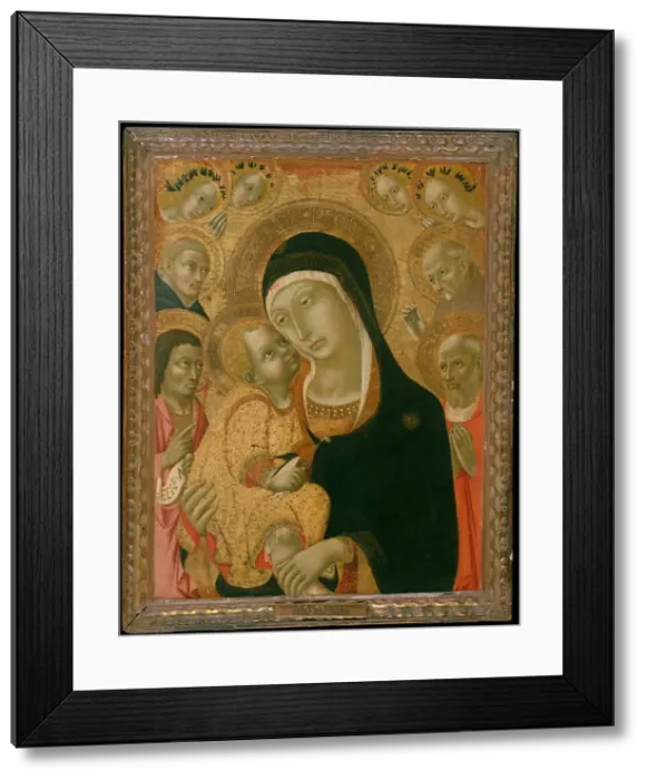 Framed Print : Madonna and Child with Saints John the Baptist, Jerome, Peter Martyr... ca. 1425-before ca Framed Print : Madonna and Child with Saints John the Baptist, Jerome, Peter Martyr... ca. 1425-before ca