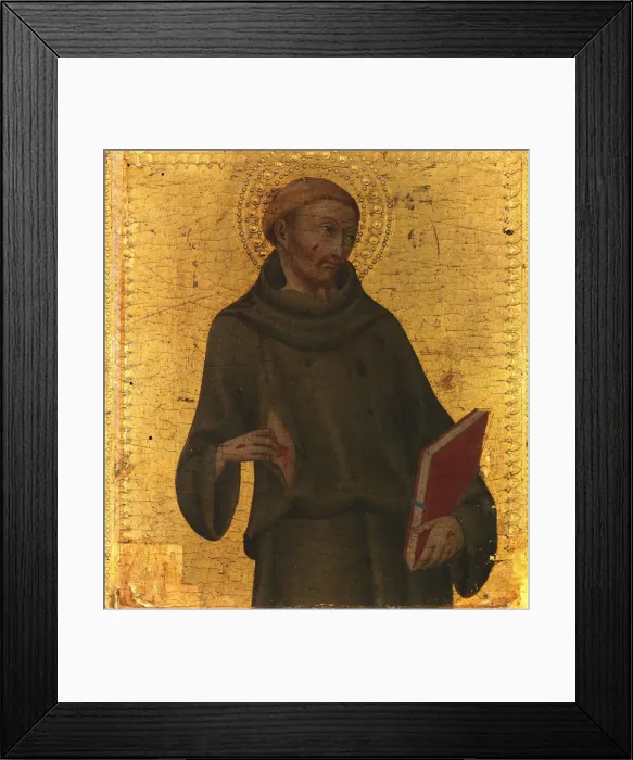 Framed Print : Saint Francis, 1450s. Creator: Sano di Pietro Framed Print : Saint Francis, 1450s. Creator: Sano di Pietro