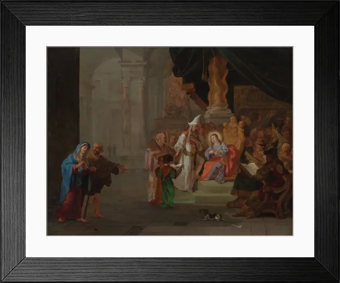 Framed Print : Christ among the Doctors, 1668. Creator: Abraham Hondius Framed Print : Christ among the Doctors, 1668. Creator: Abraham Hondius