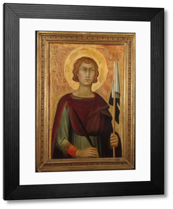 Framed Print : Saint Ansanus, ca. 1326. Creator: Simone Martini Framed Print : Saint Ansanus, ca. 1326. Creator: Simone Martini