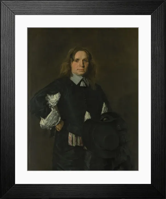 Framed Print : Portrait of a Man, early 1650s. Creator: Frans Hals Framed Print : Portrait of a Man, early 1650s. Creator: Frans Hals