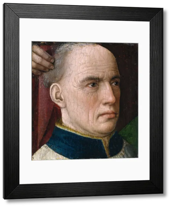 Framed Print : Head of a Donor, ca. 1460. Creator: Albert van Ouwater Framed Print : Head of a Donor, ca. 1460. Creator: Albert van Ouwater